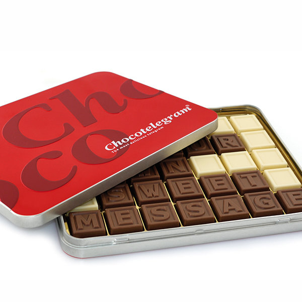 Chocolade Telegram Bewaarblik - Pittem