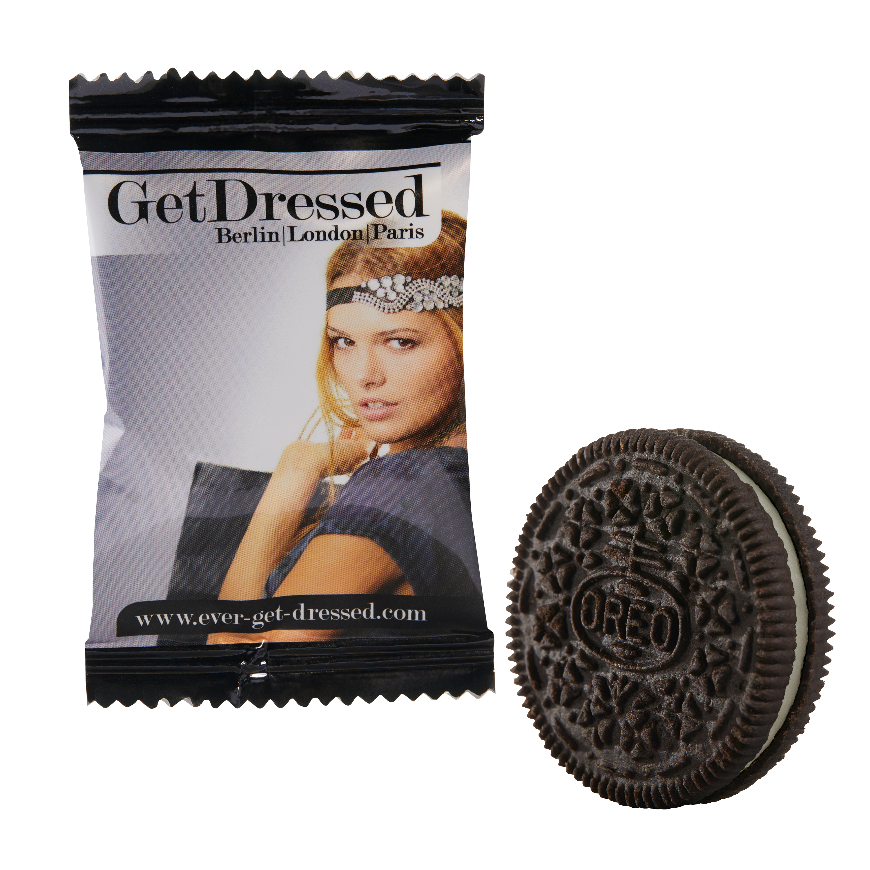 Chocolade Sandwich Koek - Loon bedrukken met logo