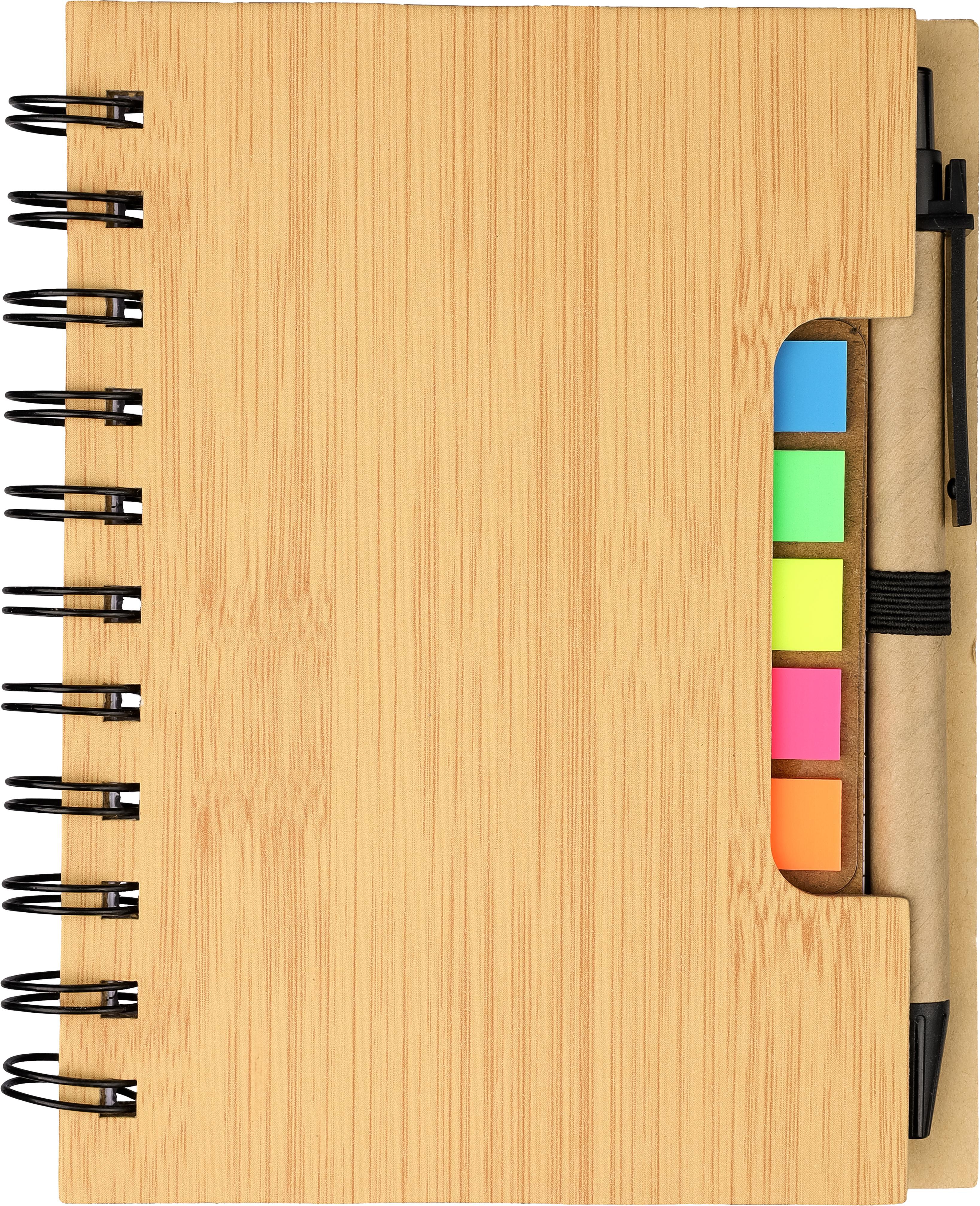 Bamboe schrift met pen en kleefnotities - Bekkevoort