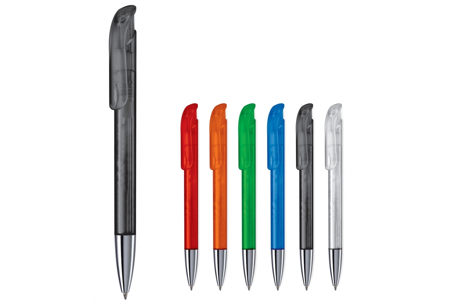 Atlas transparante metalen punt pen - Arendonk