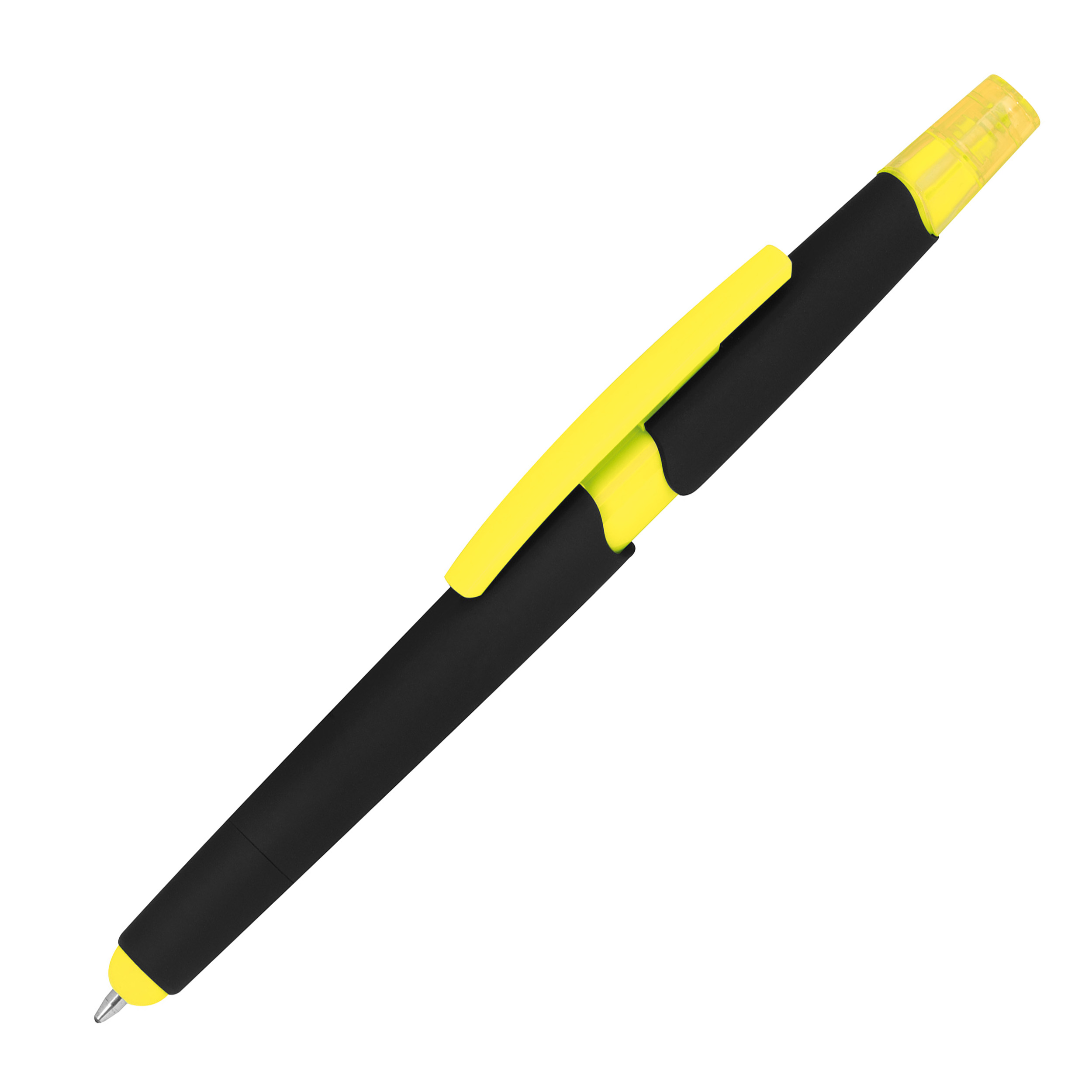 Balpen met markeerstift en touch-functie - Scherpenheuvel-Zichem