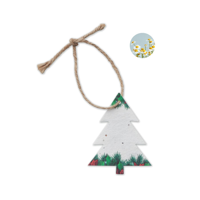 Kerstmis Zaadpapier Ornament - Sint-Martens-Latem