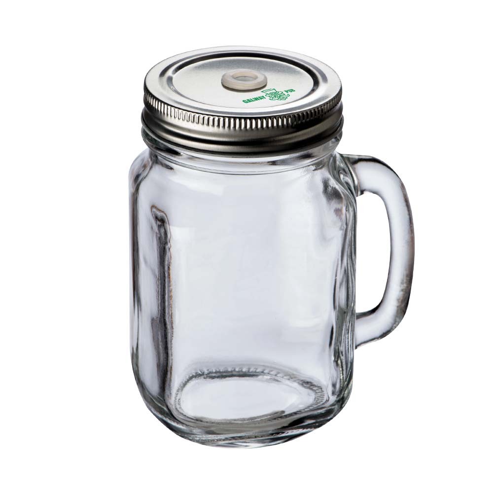 Glazen Kan met Metalen Dop - Hamont-Achel bedrukken met logo