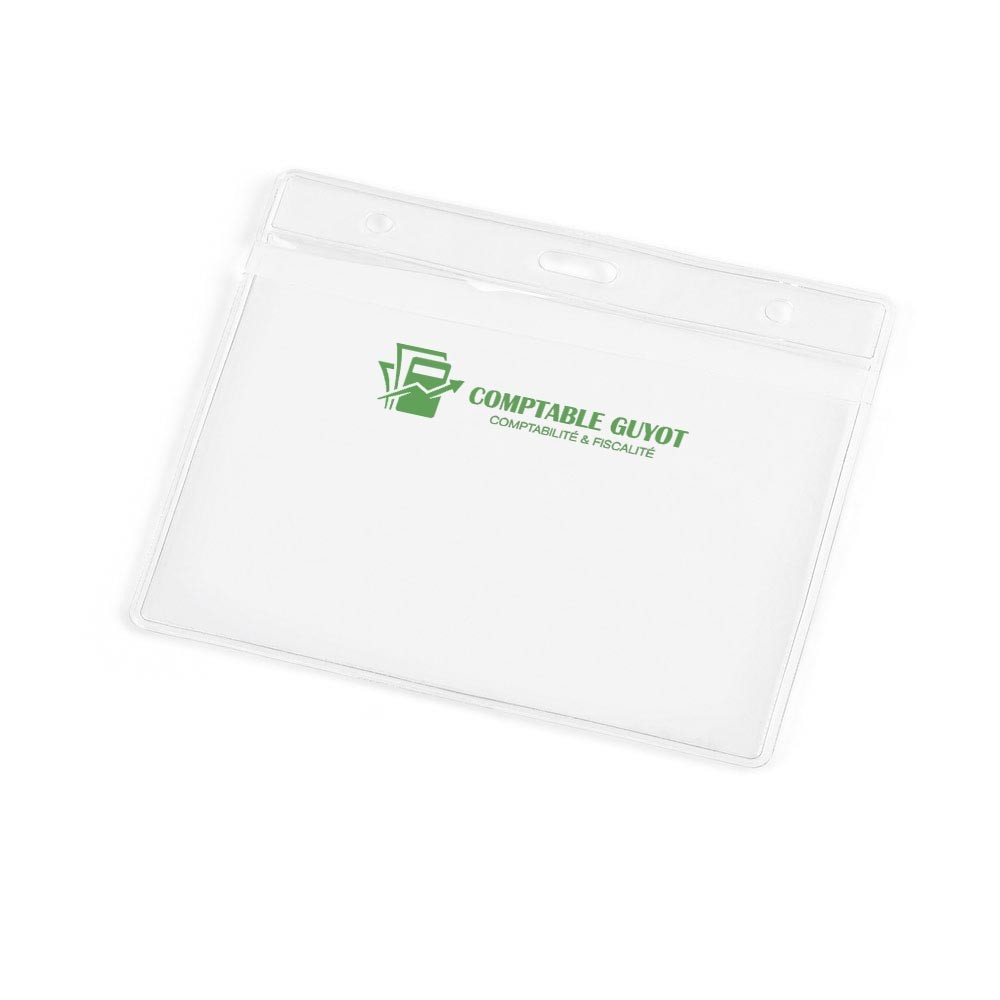 PVC-badgehouder met karabijneropeningen - Kampenhout