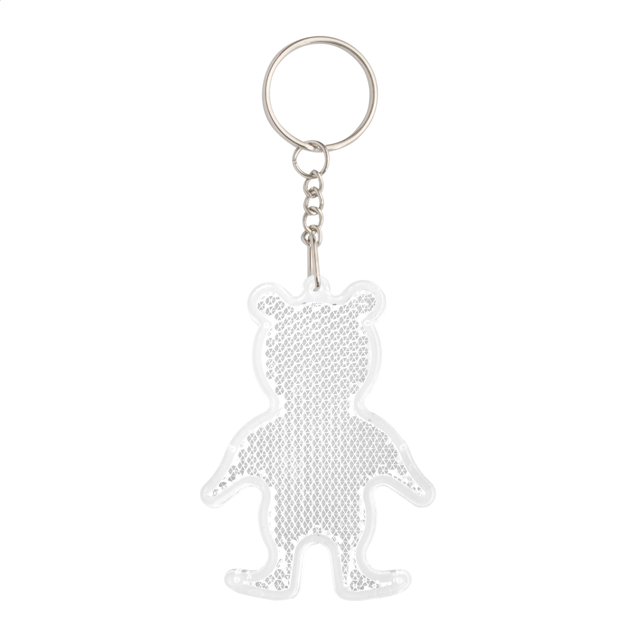 Safebear reflecterende sleutelhanger in berenvorm met logo