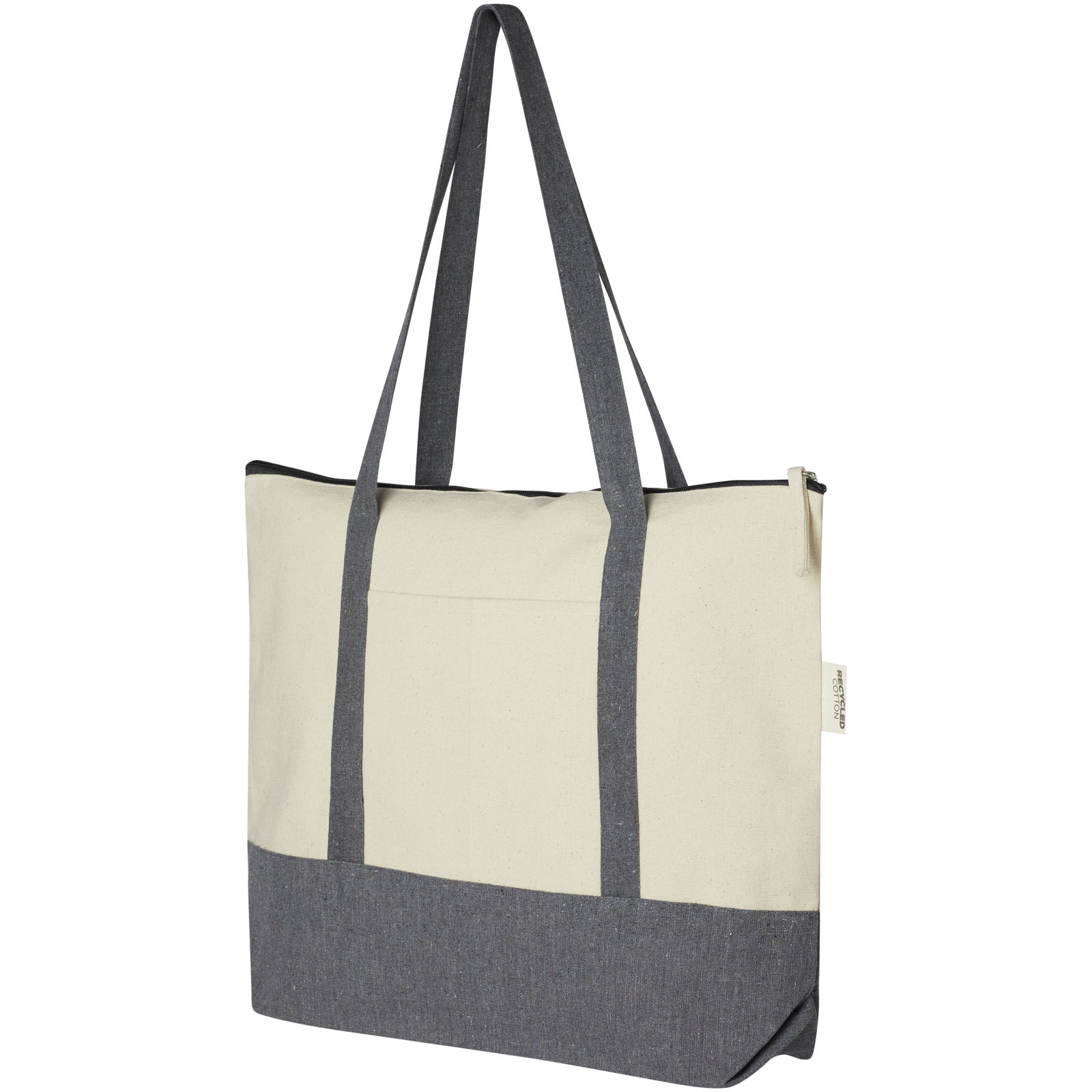 Gerecycleerde Katoenen Rits Shopper 10L - Malle