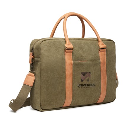 Luxe Gerecycleerde Canvas Laptoptas - Beersel