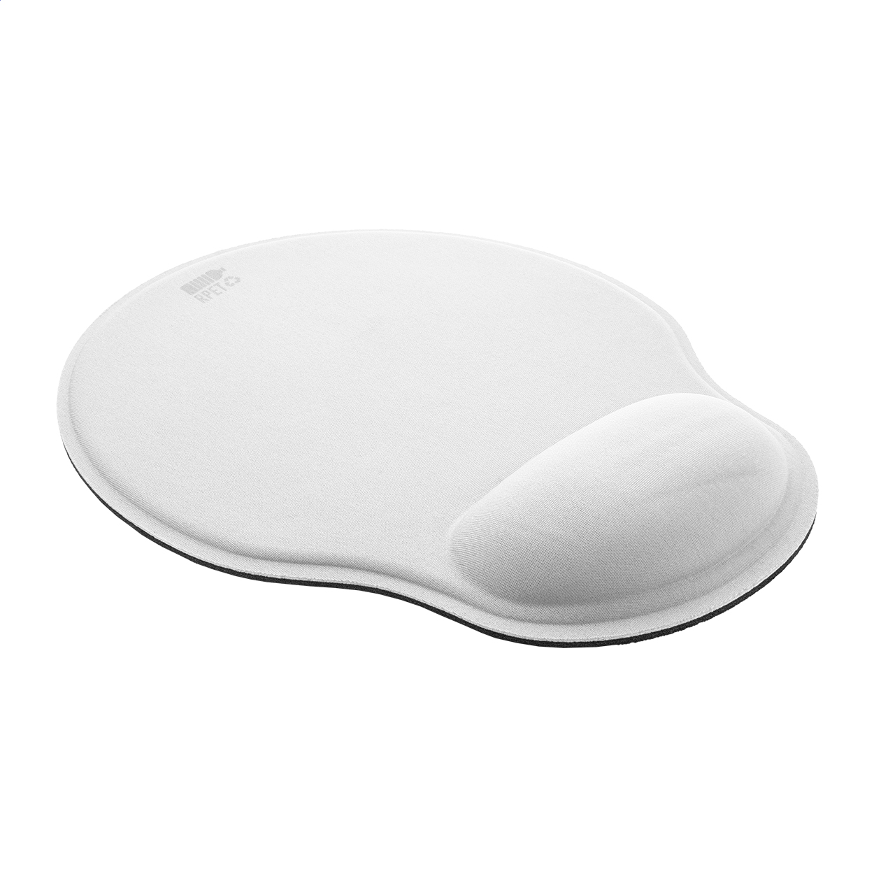 Wrest ergonomische muismat van RPET met polssteun en logo