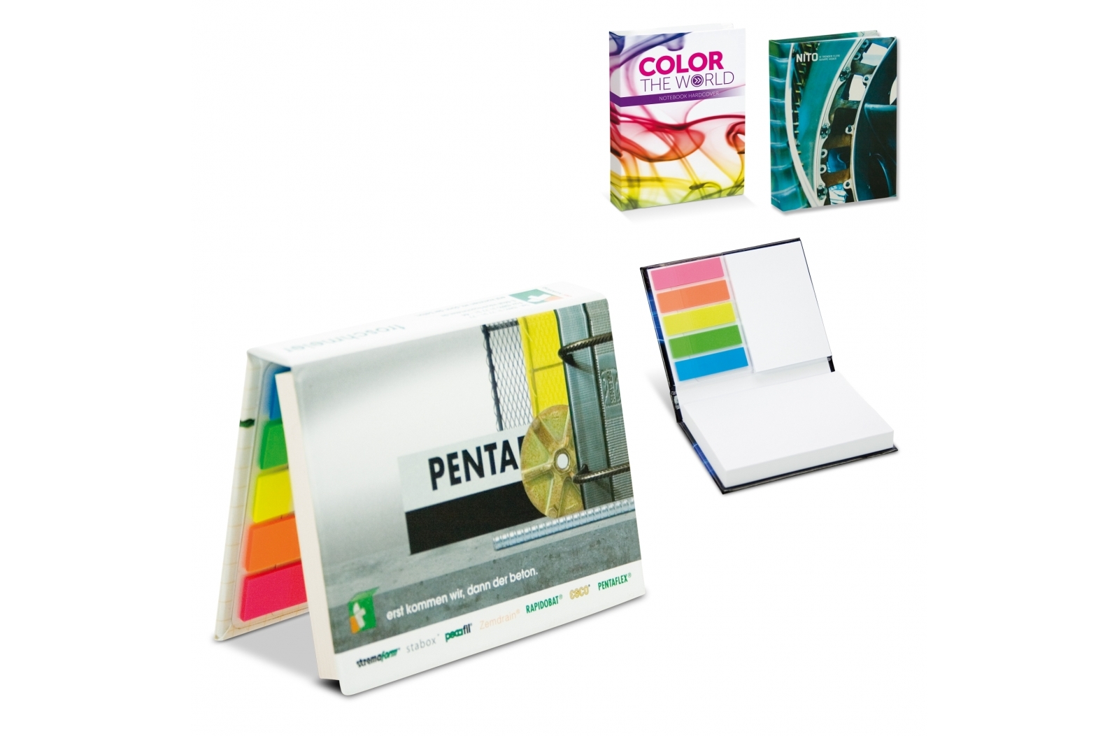 Kleurrijke Notitieboek Met Kleefnotities - Ardooie