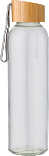 Glazen drinkfles met bamboe dop - Sint-Lievens-Houtem