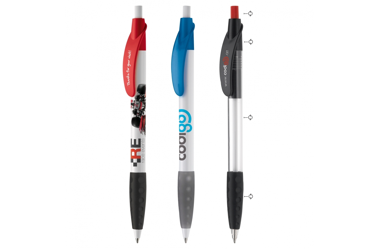 Combi Rubber Grip Pen - Ruiselede