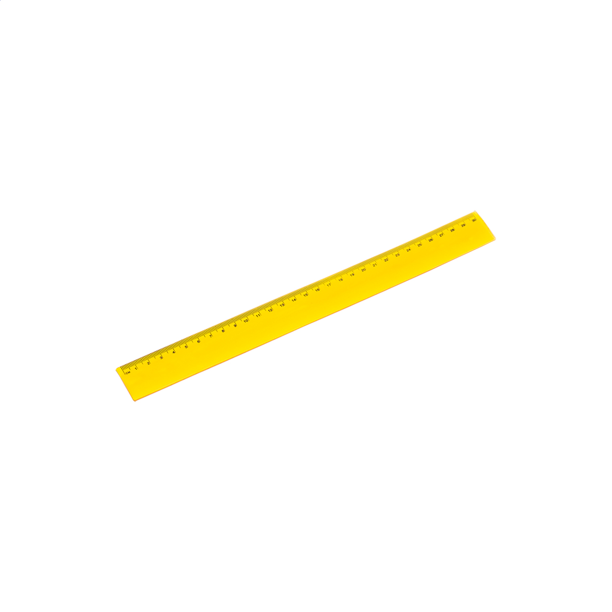 Fluxel flexibele kunststof liniaal van 30 cm, bedrukt met uw logo