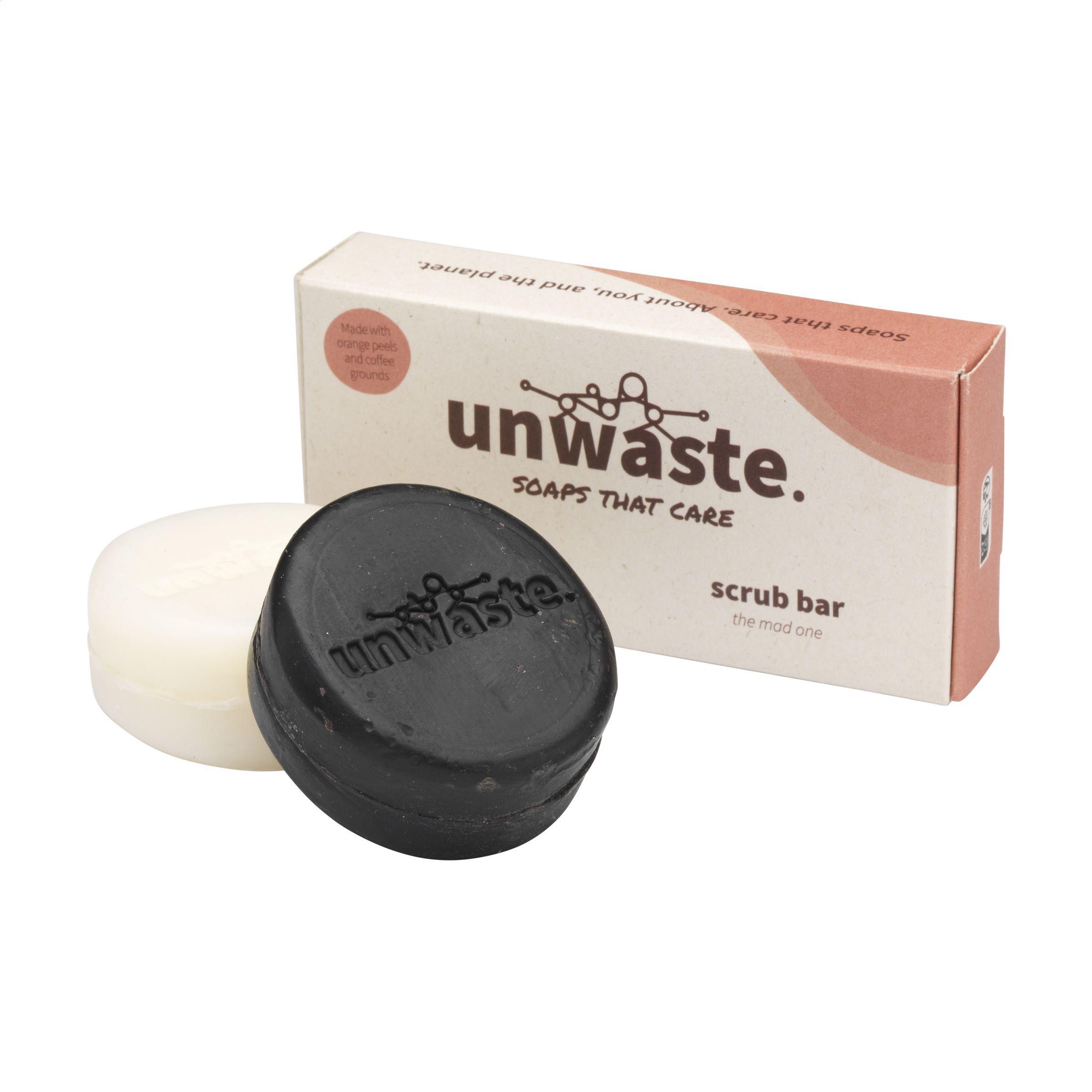 Unwaste Duopack Zeep & Scrub Bar bedrukken met logo