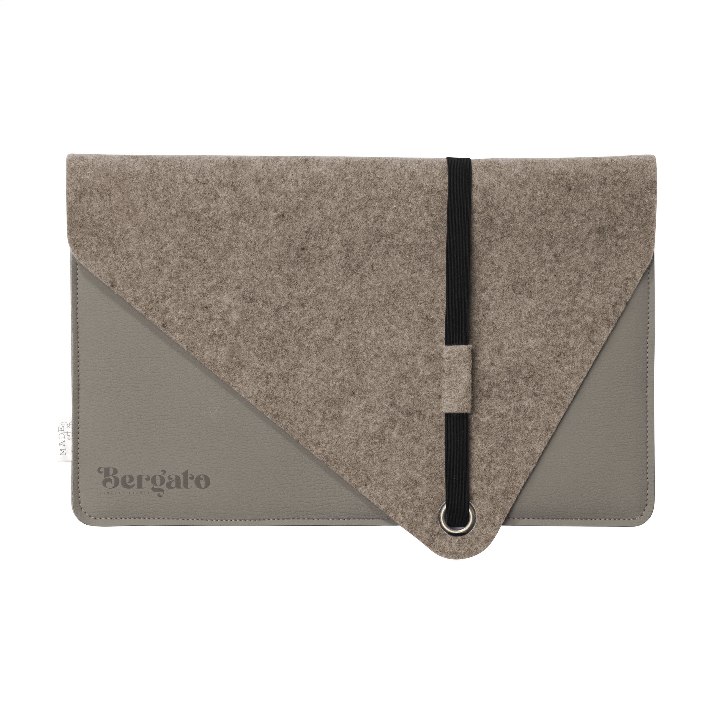 Gerecycleerde Vilt & Apple Leer Laptop Sleeve 14" - Retie