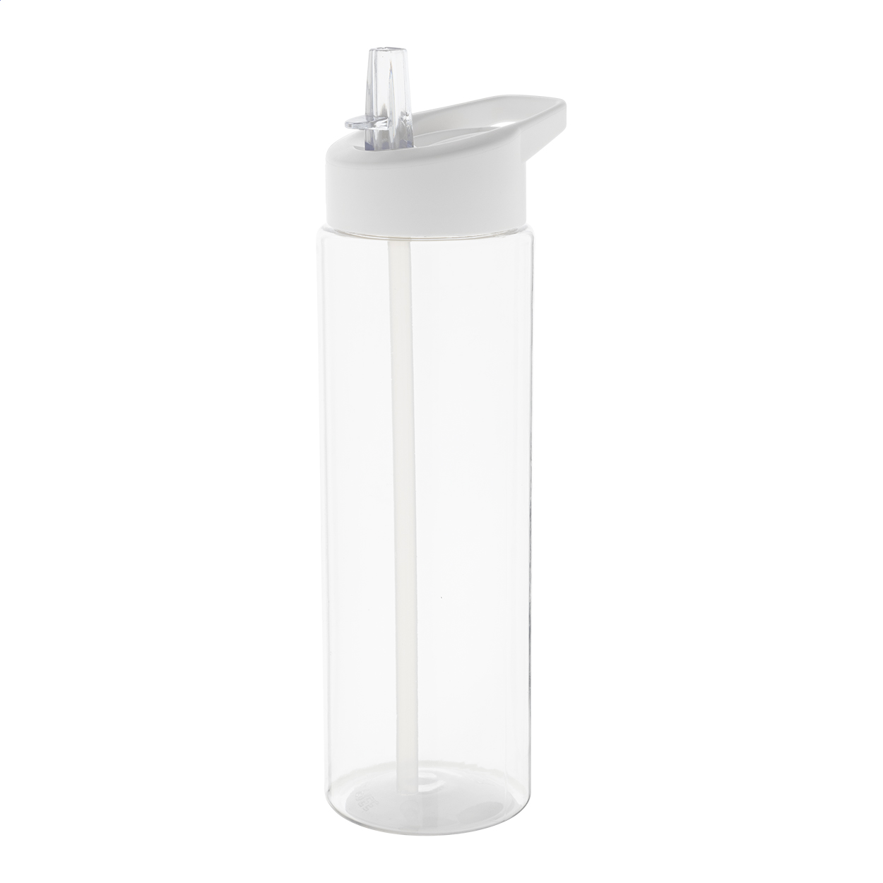 Fitty sportbidon 650 ml van RPET met rietje, bedrukt met logo
