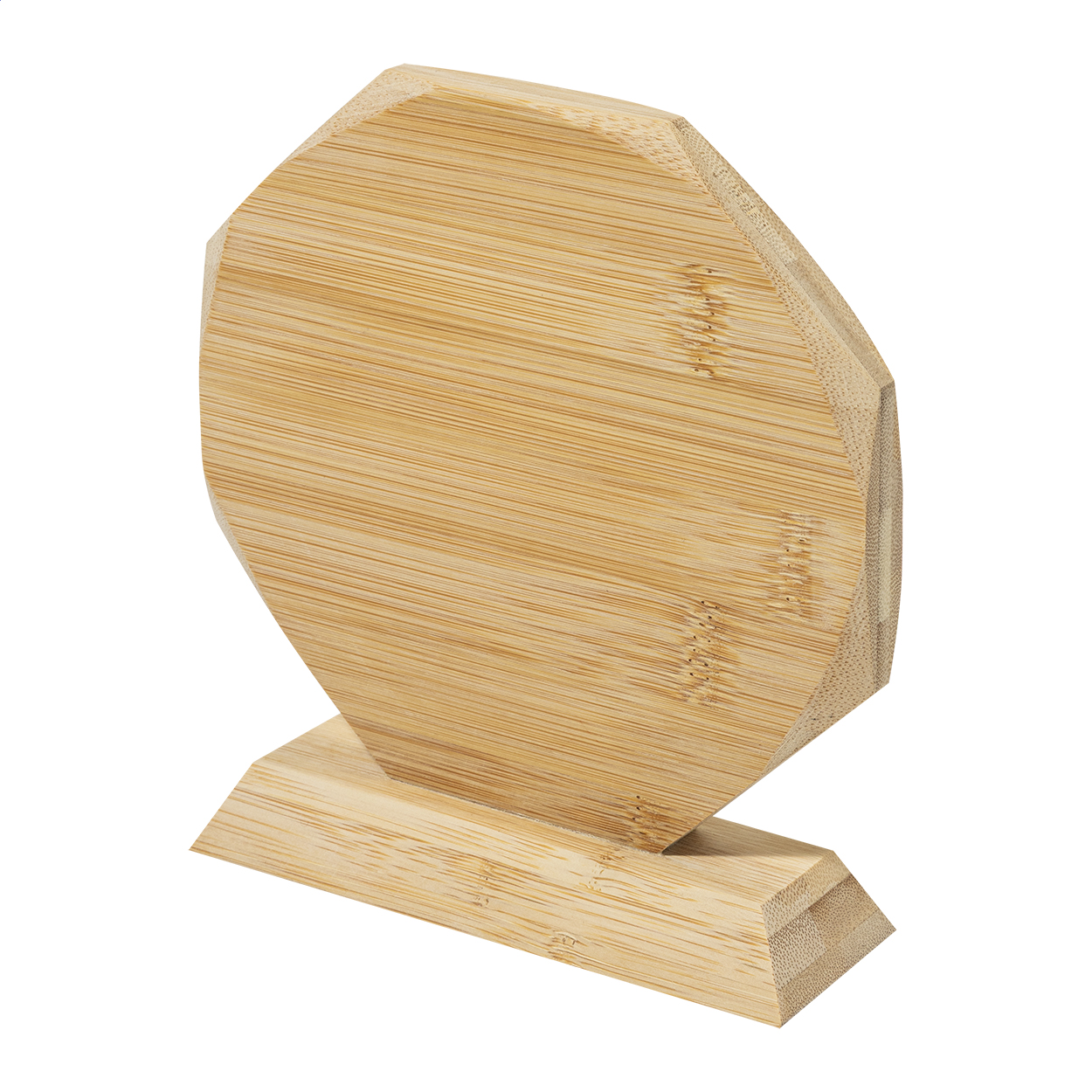 Bamboe Octagonale Trofee - Herenthout bedrukken met logo