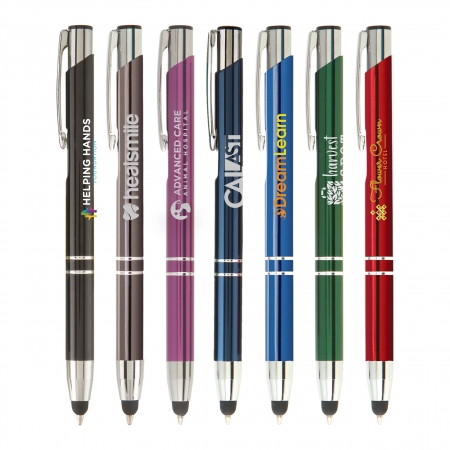 Glanzende Stylus Balpen met Lasergravure - Sint-Denijs-Westrem