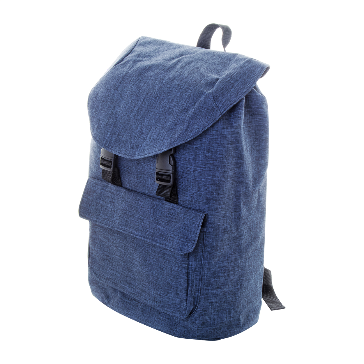 Melville rugzak van 300D RPET met 15" laptopvak en logo