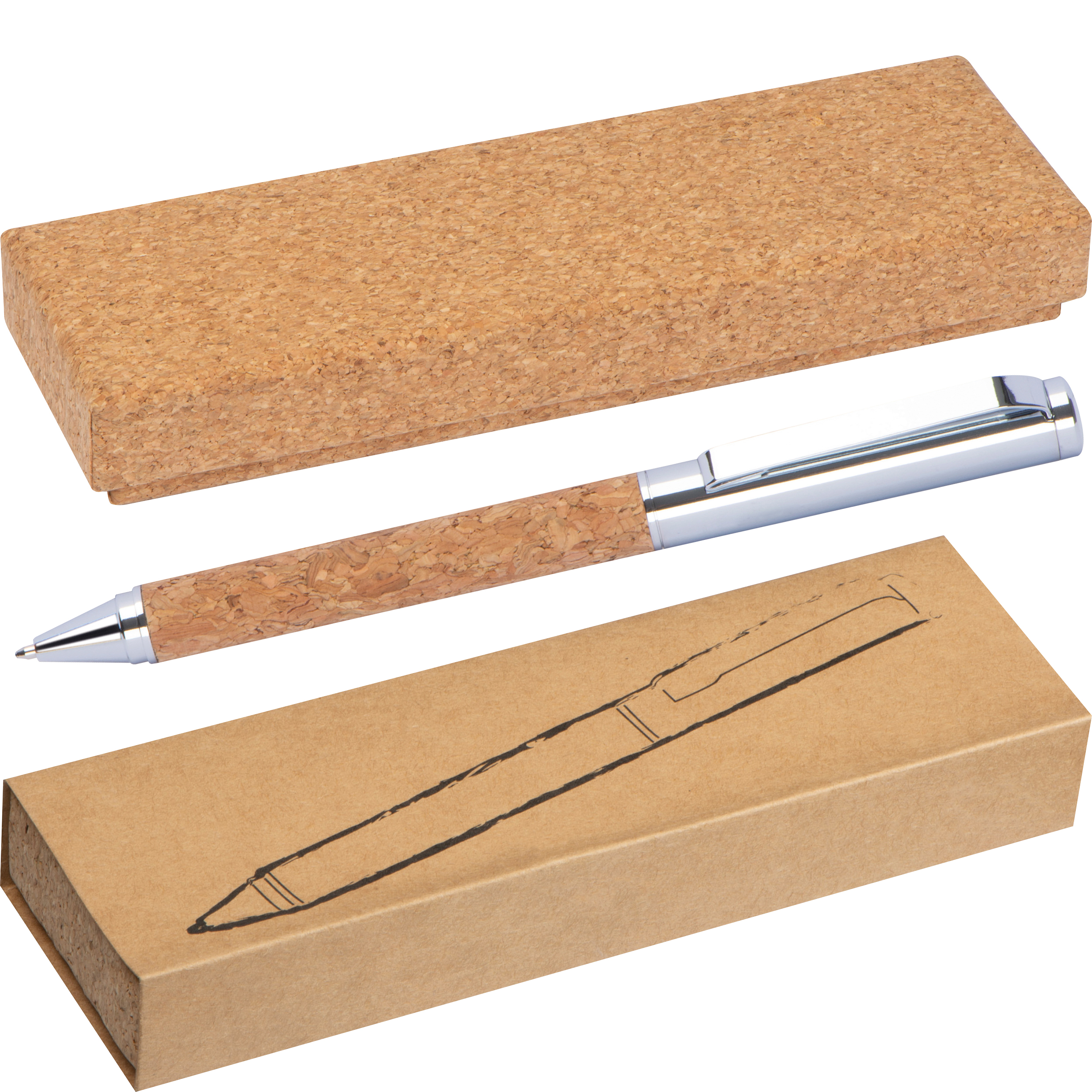Kurken Metalen Twist-pen - Bekkevoort