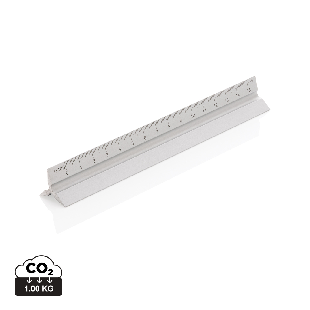 Zeskantige aluminium liniaal 15 cm - Hoeselt