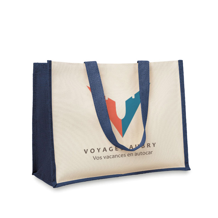 Jute en canvas boodschappentas - Kluisbergen