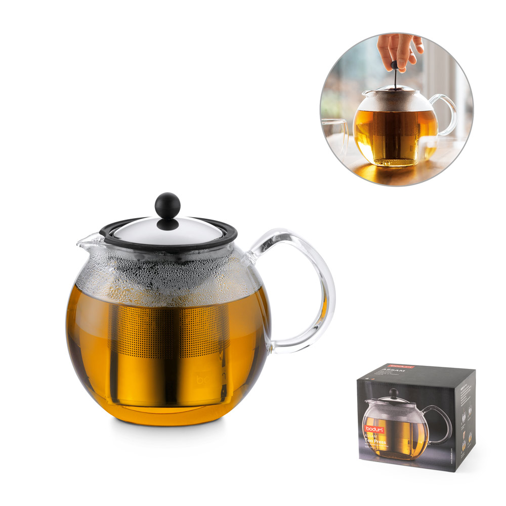 Innovatieve glazen theepot met infuser - Zemst