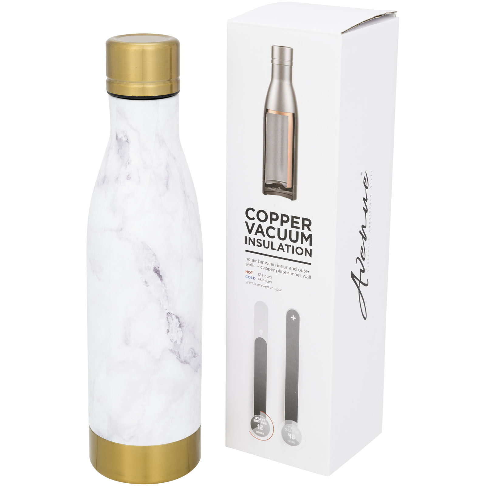 Marmeren Koper Vacuüm Geïsoleerde Fles 500ml - Rumst
