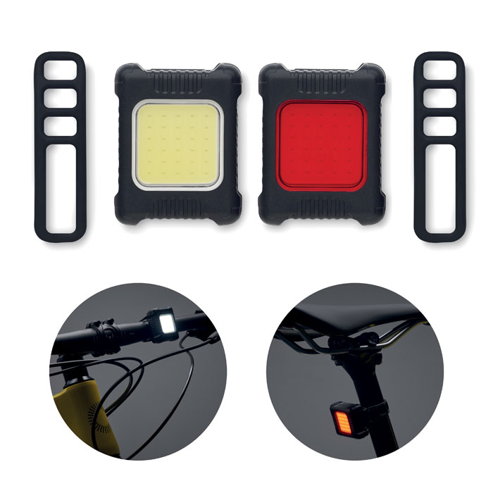 Oplaadbare Fietslamp Set - Lommel