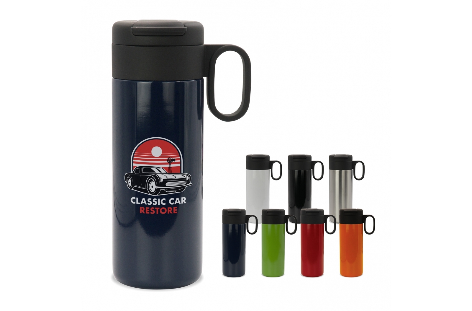 Dubbelwandige Thermosfles met Handvat 400ml - Maasmechelen