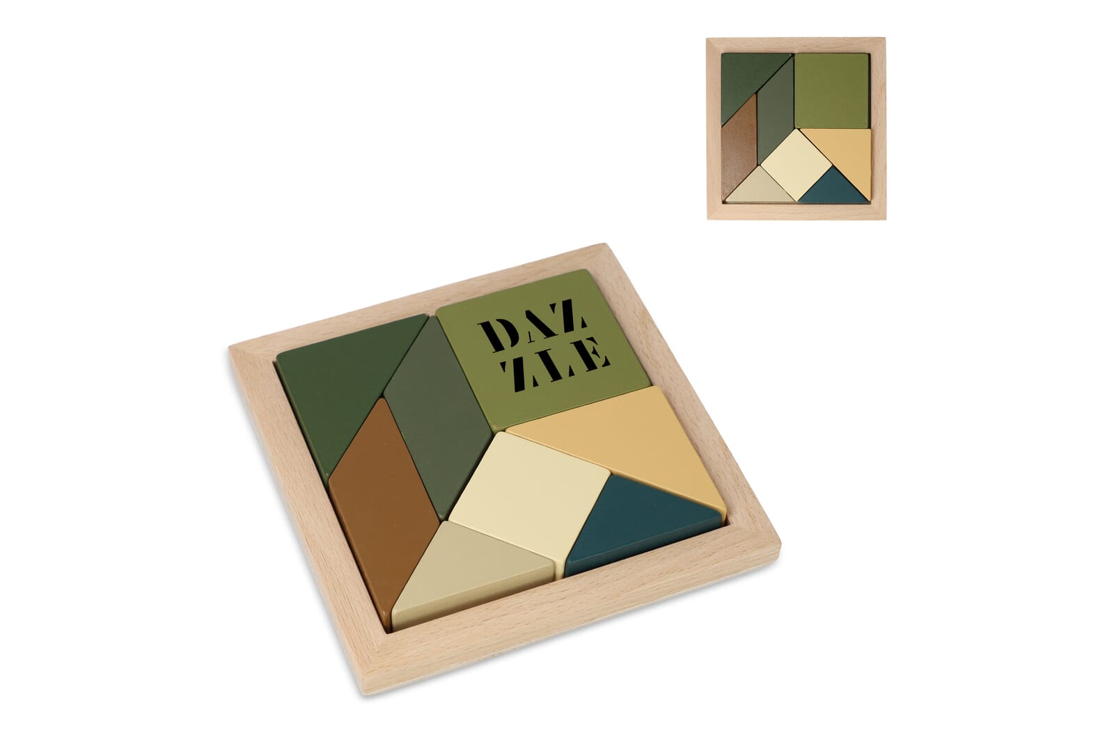 Houten Tangram Puzzel - Lint