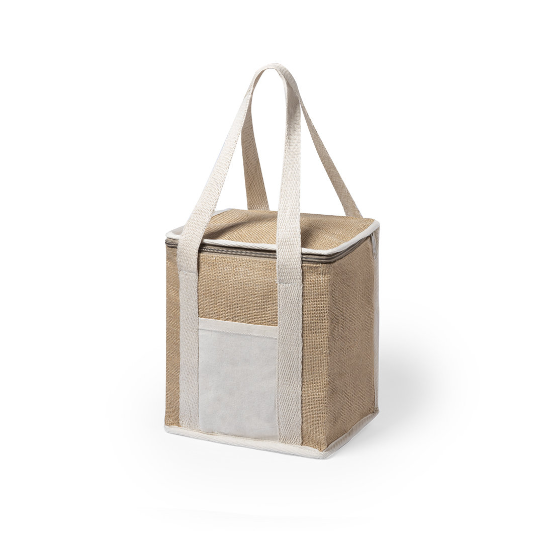 Natuurlijke Jute Koeltas - Izegem