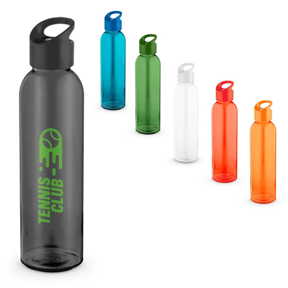 Glazen Fles met PP Dop 500ml - Wellen