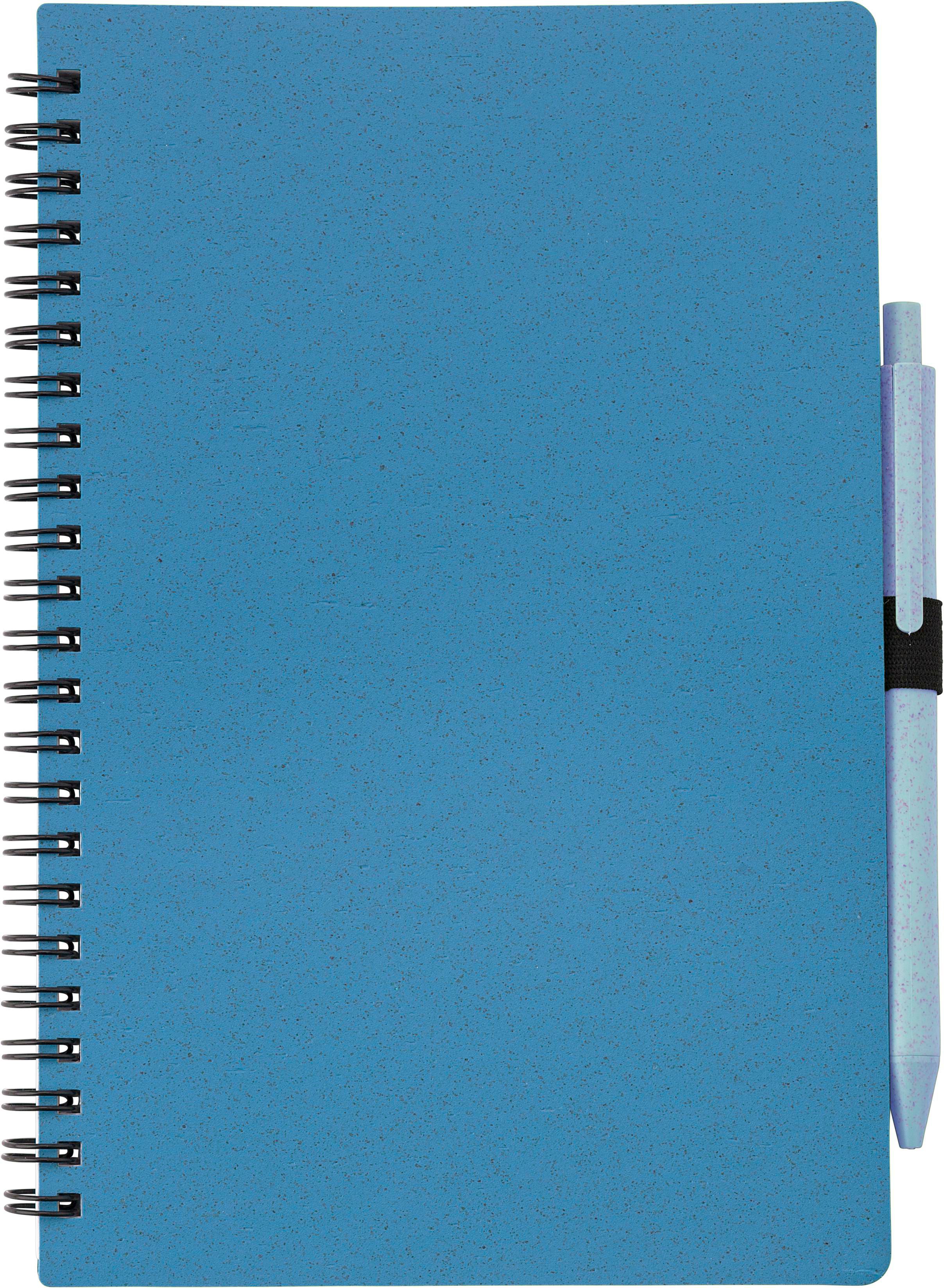 Eco-Stro Notebook en Pen Set - Beerse bedrukken met logo
