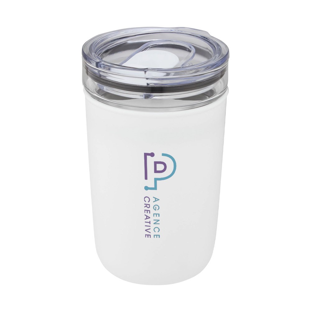Harmonia 420 ml glazen beker met gerecycled plastic omhulsel - Mortsel