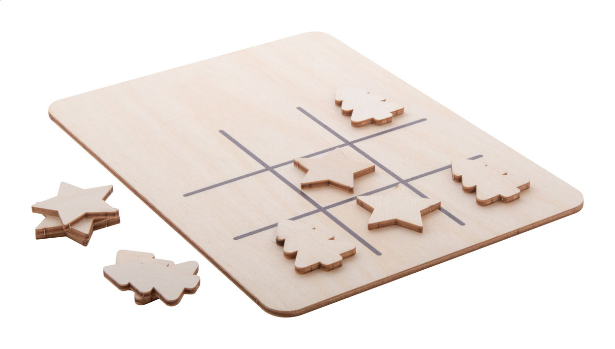 Kerstmis Tic-Tac-Toe Houten Puzzel - Pervijze
