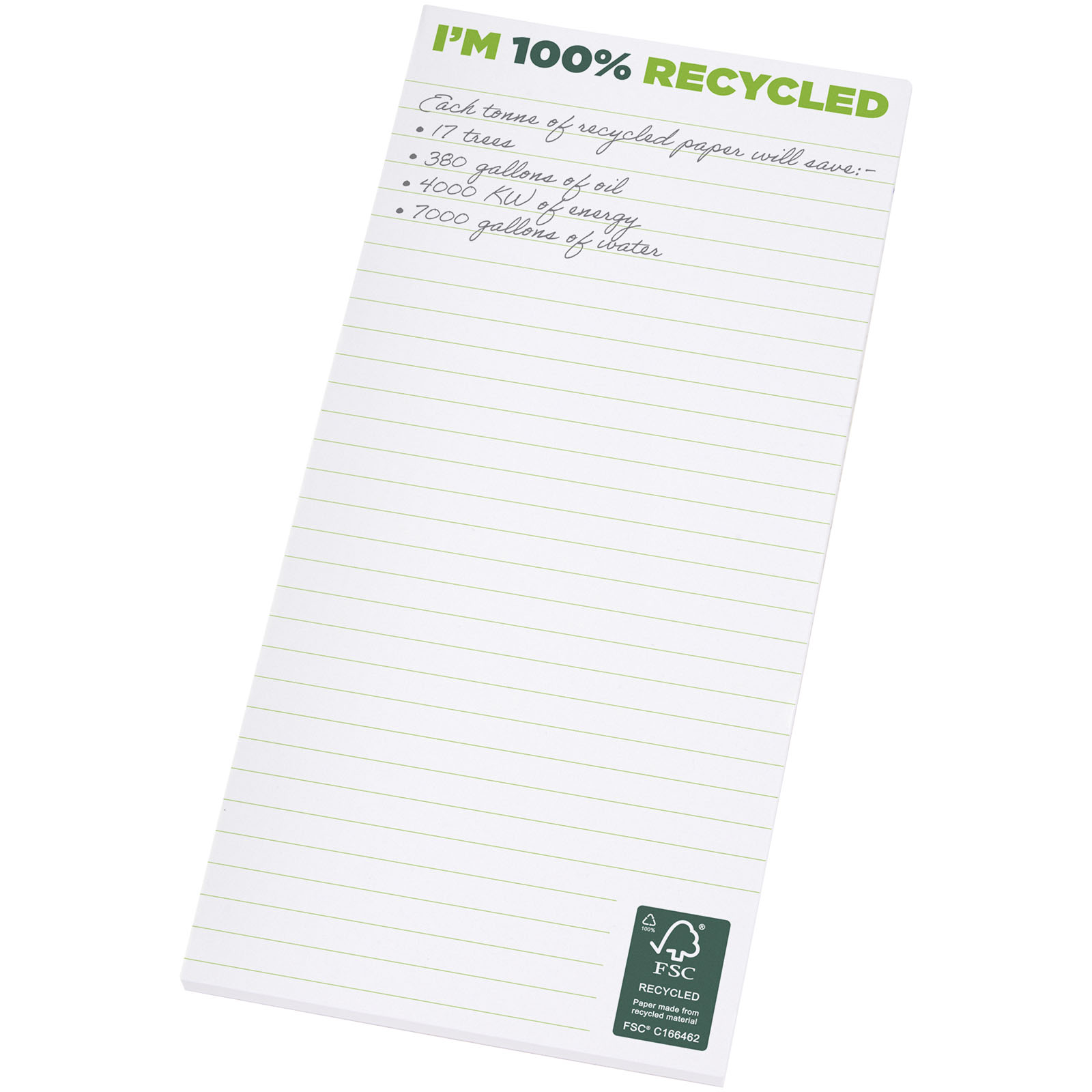 Recycled Notepad met Volledige Kleurenprint - Kluisbergen