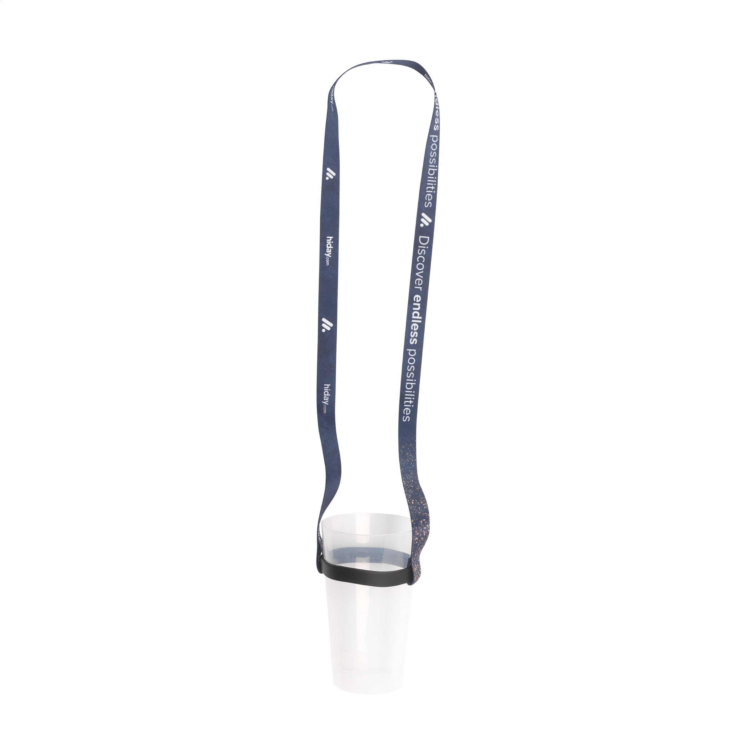 Lanyard Sublimation RPET 1,5 cm avec porte-gobelet