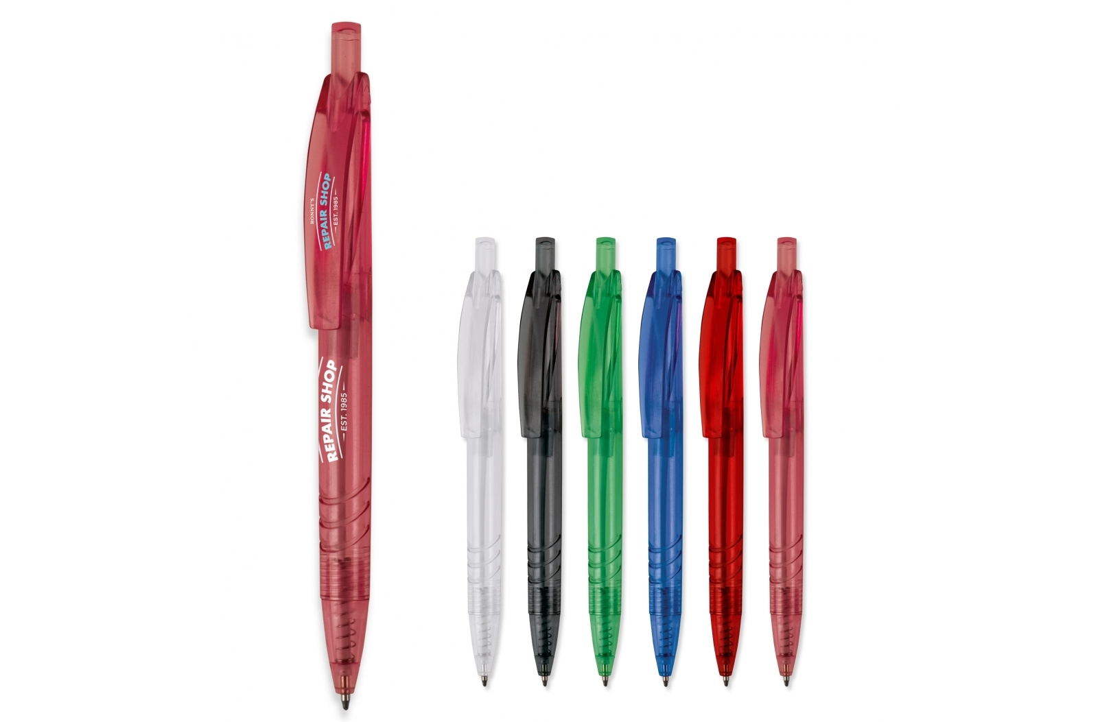 Transparante R-PET Balpen - Herent