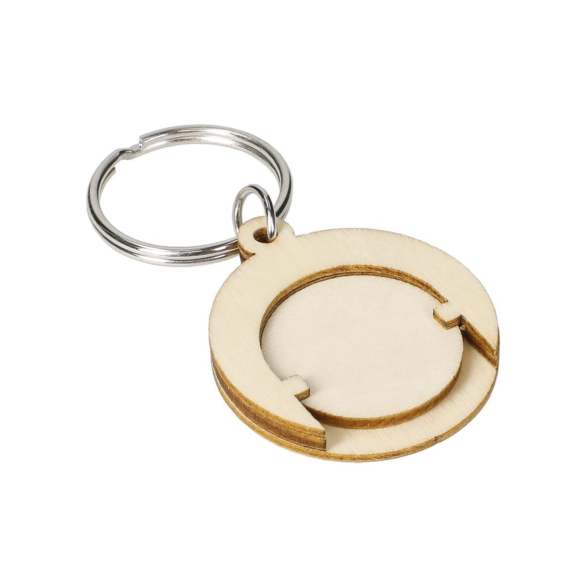 Ronde Sleutelhanger Met Winkelwagentoken - Schoten