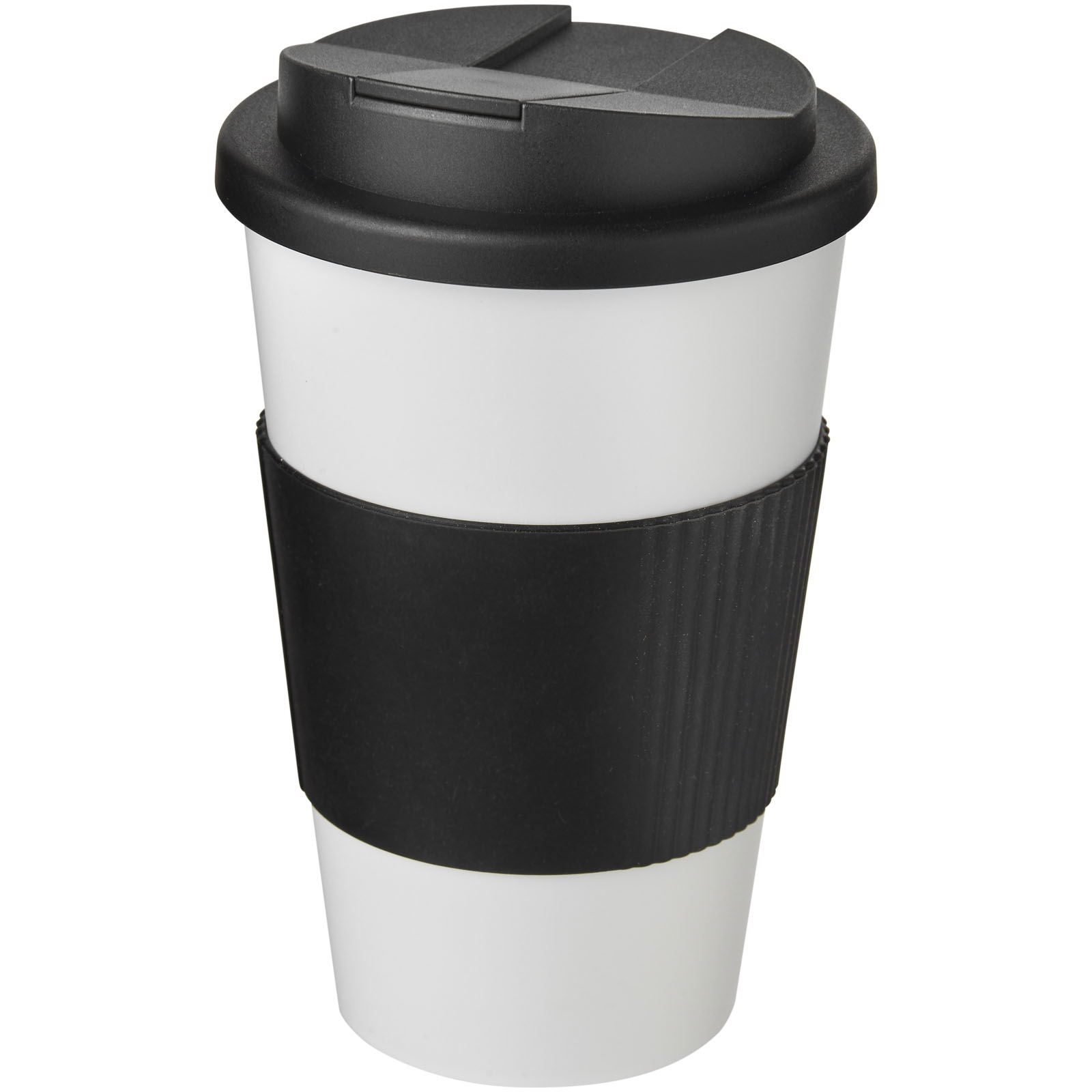 Hergebruikbare 350 ml beker met grip en morsbestendig deksel - Hechtel-Eksel