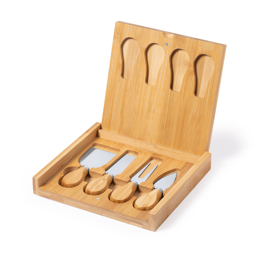 Kaasmes Set Bamboe - Kortenaken