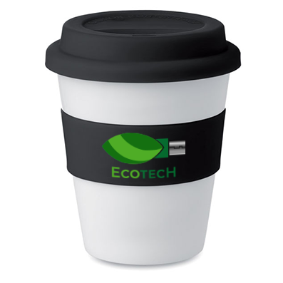 Keramische koffiebeker (400 ml) bedrukken met logo
