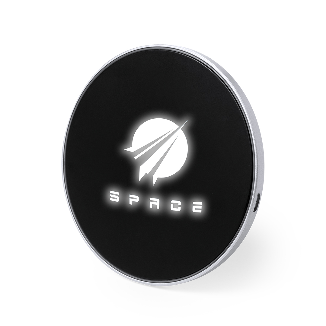 Oplader met verlichting bedrukken met logo