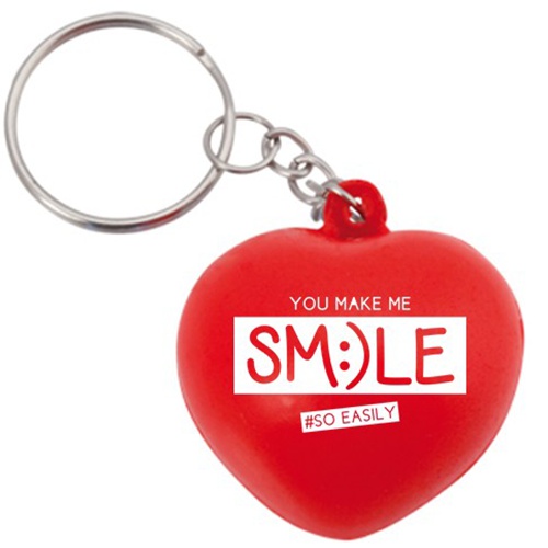 Hartvormige Antistress Sleutelhanger - Brakel