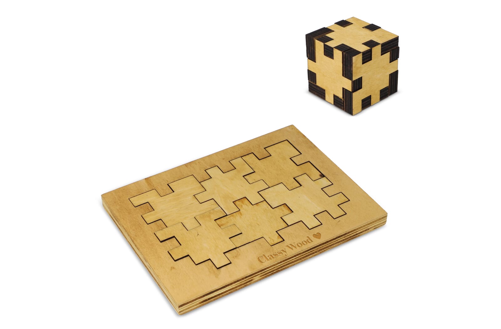 Duurzaam Houten Kubuspuzzel - Riemst