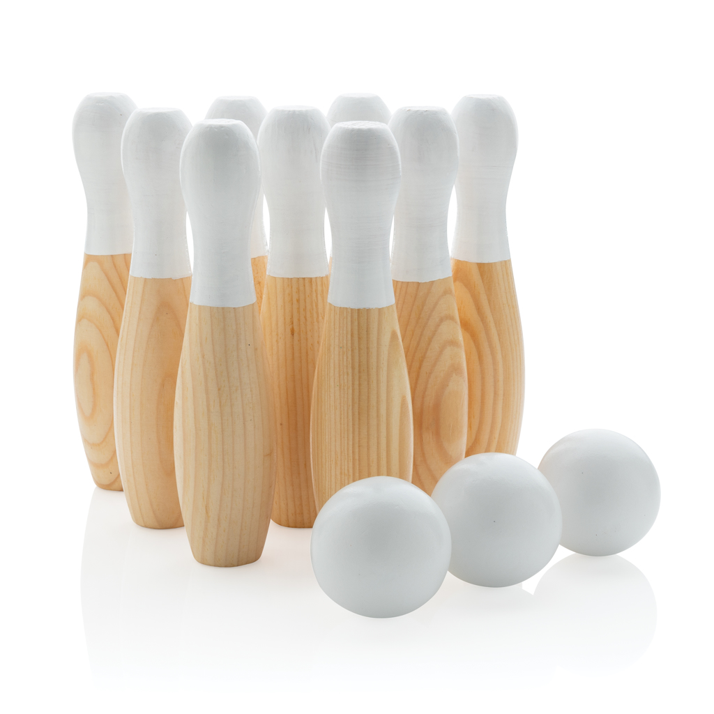 Houten Kegelspel Set - Geel
