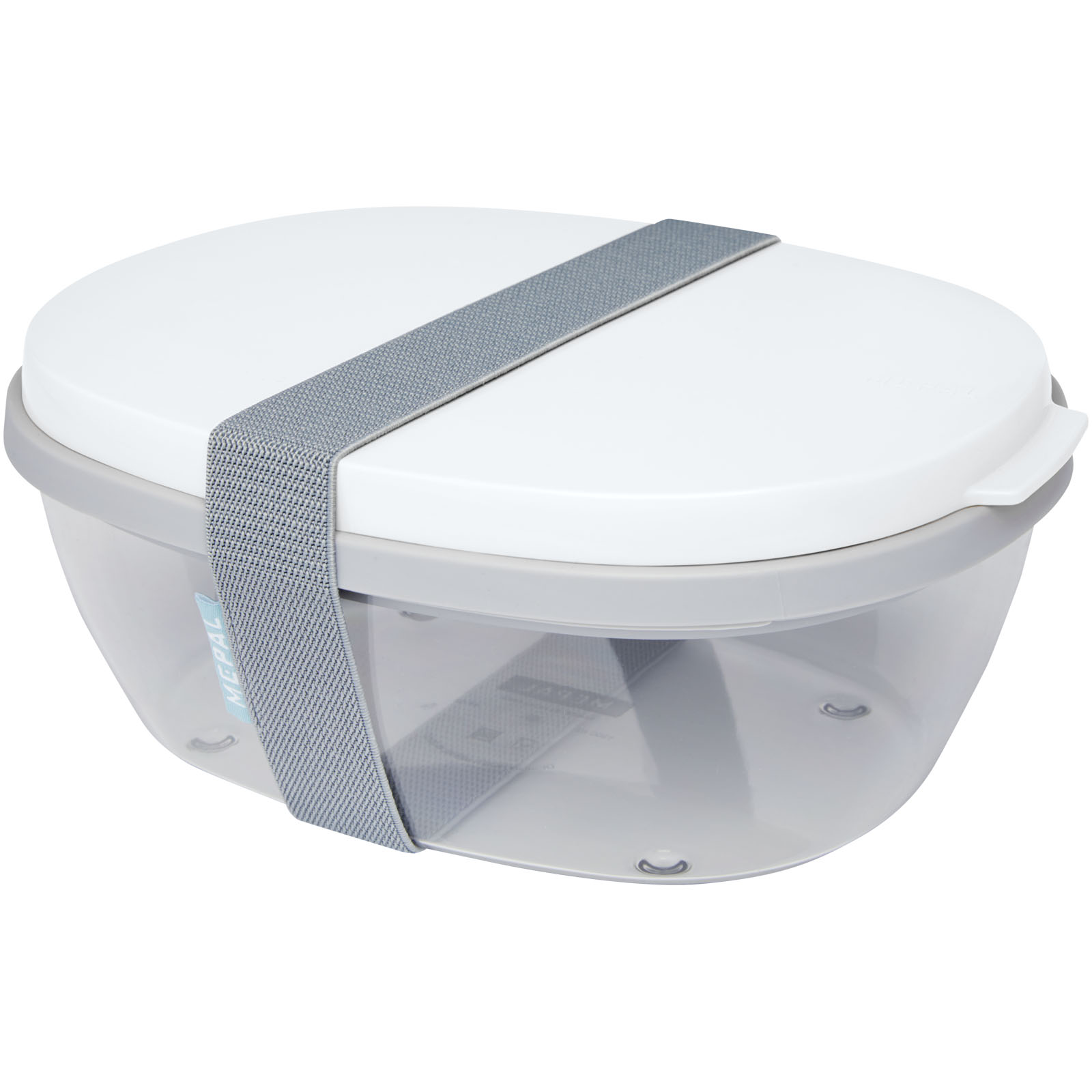 Transparante Saladebox met Compartimenten - Diepenbeek
