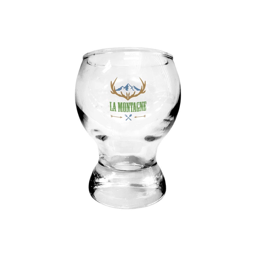 Bolvormige shotglas (6 cl) - Wevelgem