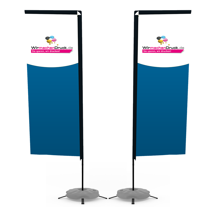Strandvlag Vierkant Medium Luxe - Landen bedrukken met logo