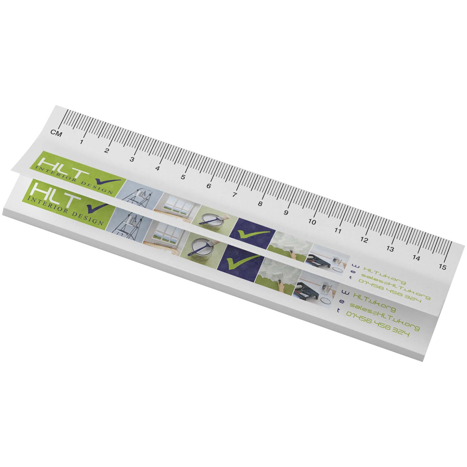 Recycled Plaknotities met Liniaal - Ledeberg